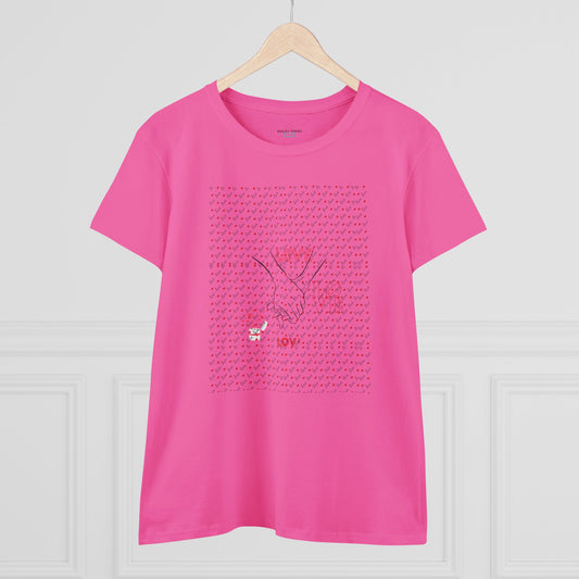 Love Love By BAILEY-Trenz Cotton T-Shirt Women's Mid weight Cotton Tee